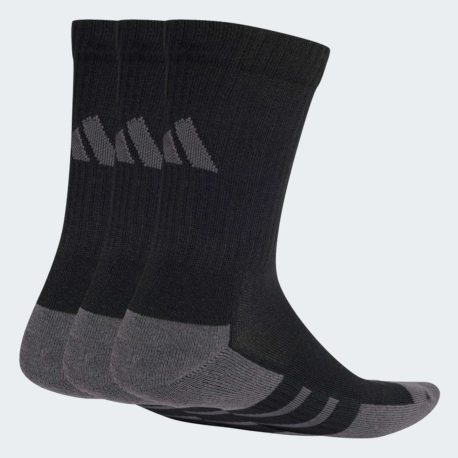 ADIDAS MENS WOMENS CLIMACOOL CUSHIONED CREW SOCKS PAIRS BLACK JC64