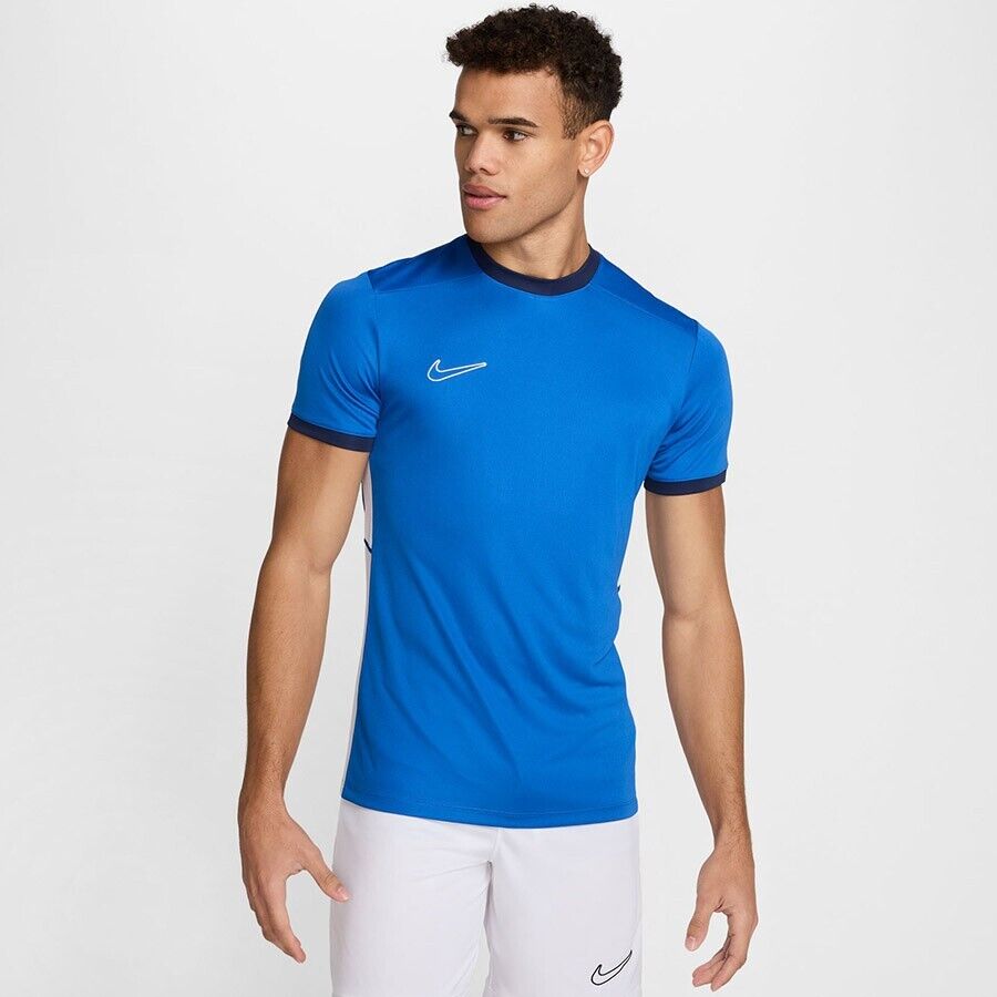 Nike Mens Academy 25 Dri Fit T Shirt Top Blue FZ9754