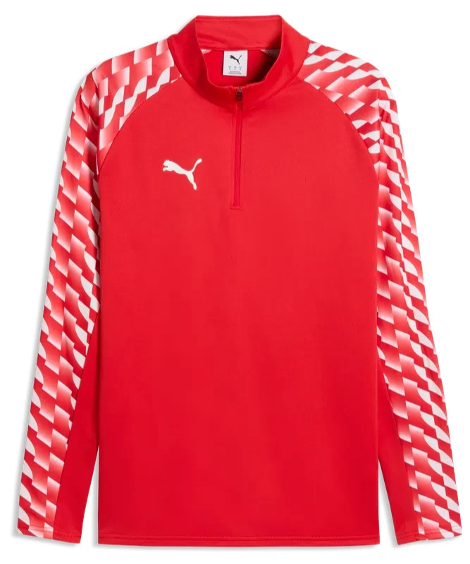 Puma Mens TeamLIGA 26 Training Jacket 1/4 Zip Tracksuit Top Red 659724
