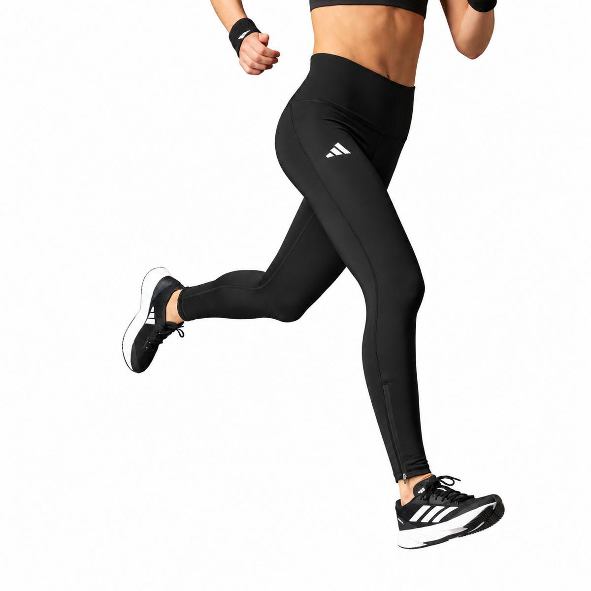 
Adidas Womens Adizero Running Tights Leggings Bottoms Black IP3085