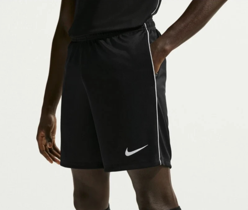 Nike Mens Park 26 Training Shorts Zip Pockets Black HM7146