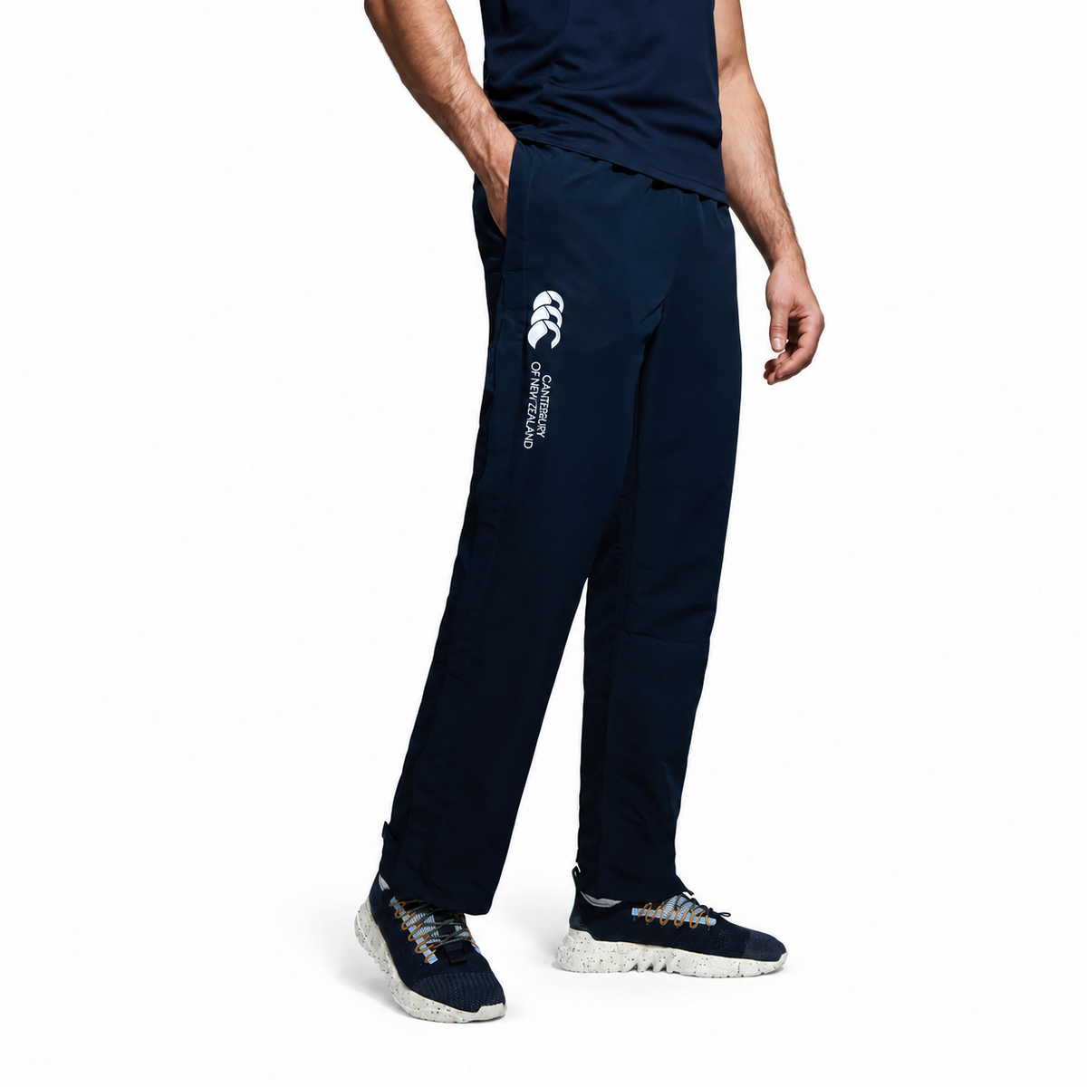 
Canterbury Mens Open Hem Stadium Pant Tracksuit Bottoms Navy