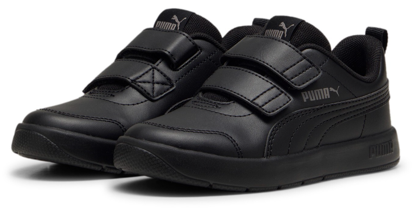 Puma Unisex Junior Courtflex V3 School Trainers Shoes Black 397642