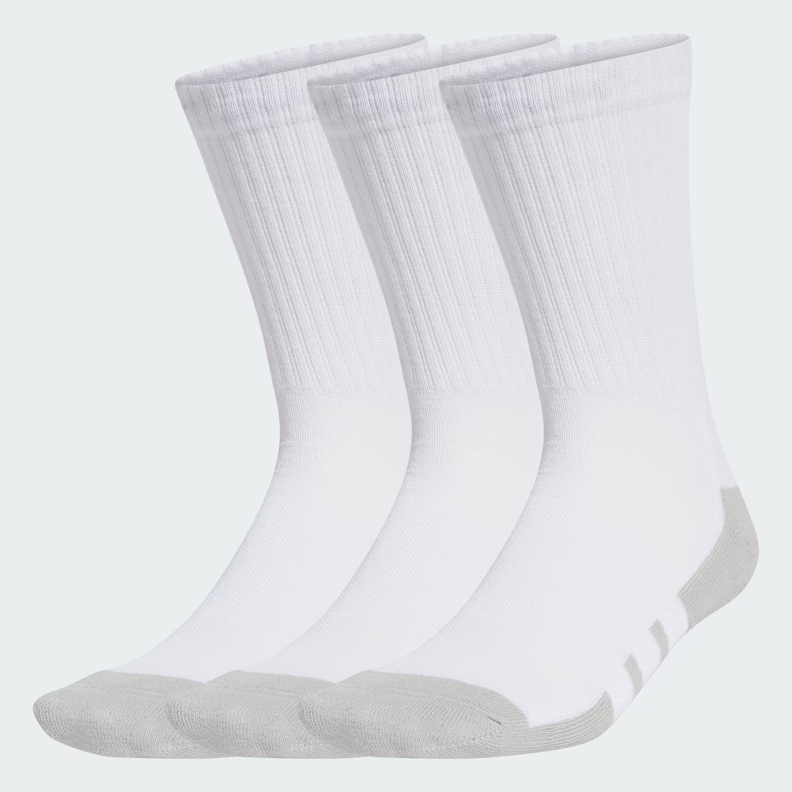 ADIDAS MENS WOMENS CLIMACOOL CUSHIONED CREW SOCKS PAIRS WHITE JD9571 - Main Image