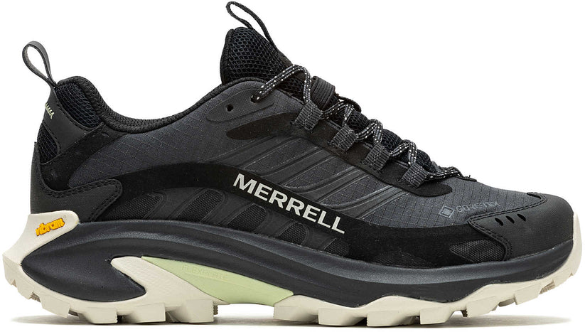 Merrell Womens Moab Speed 2 GTX Gore-Tex Walking Hiking Shoes Black Moon J037838