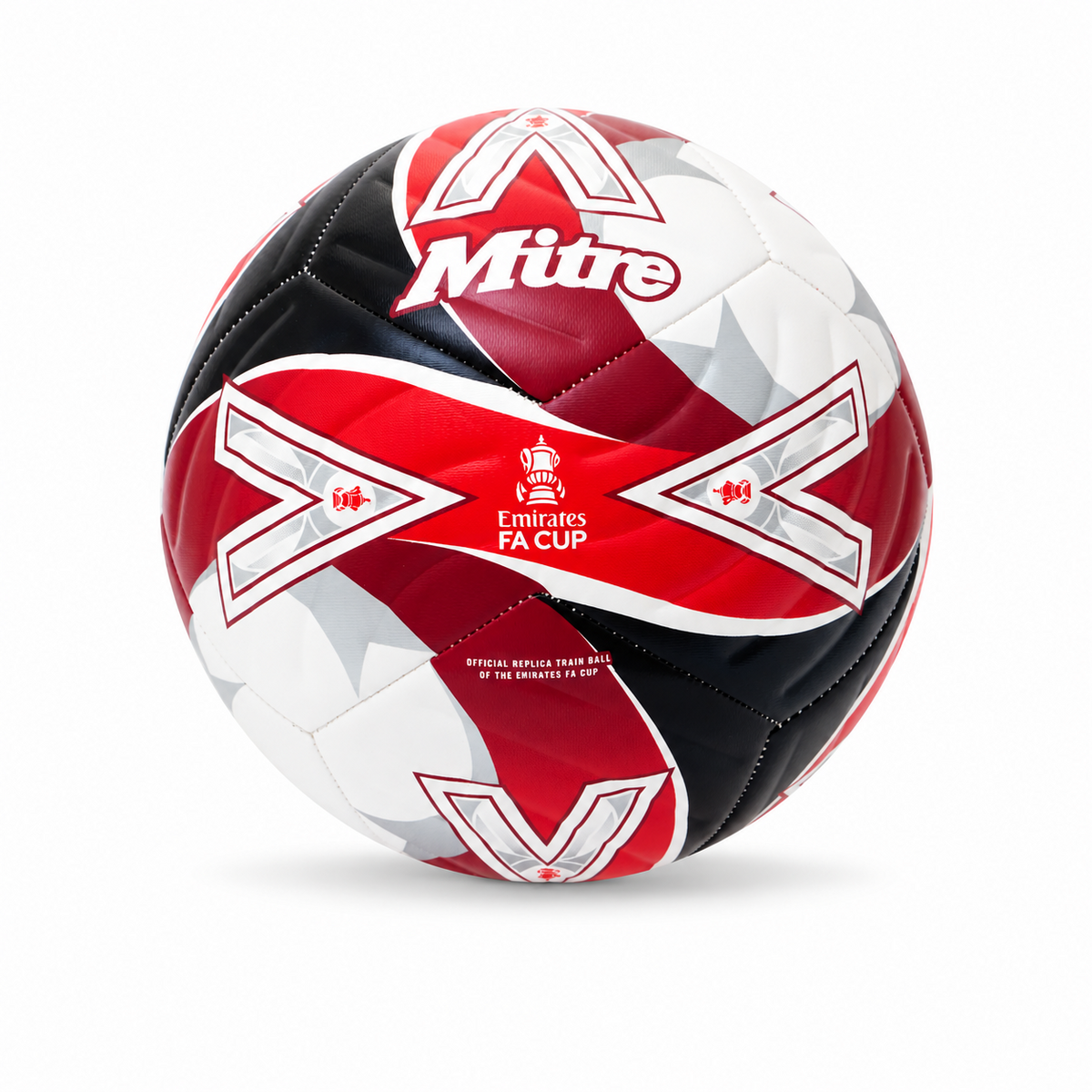 
Mitre Emirates FA Cup Football Match Training Ball White 3-5