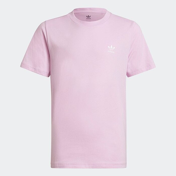 Adidas Girls T Shirt Junior Kids Jr Cotton Crew Casual Sports Top Pink Tee Vest