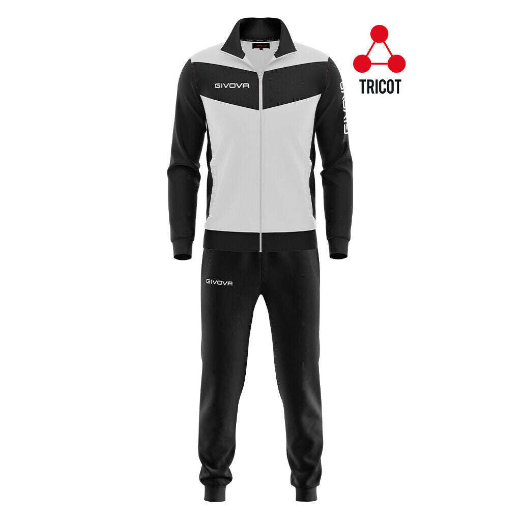 Givova Mens Football Full Zip Tracksuit Training Pants Jogging Bottoms Track Top