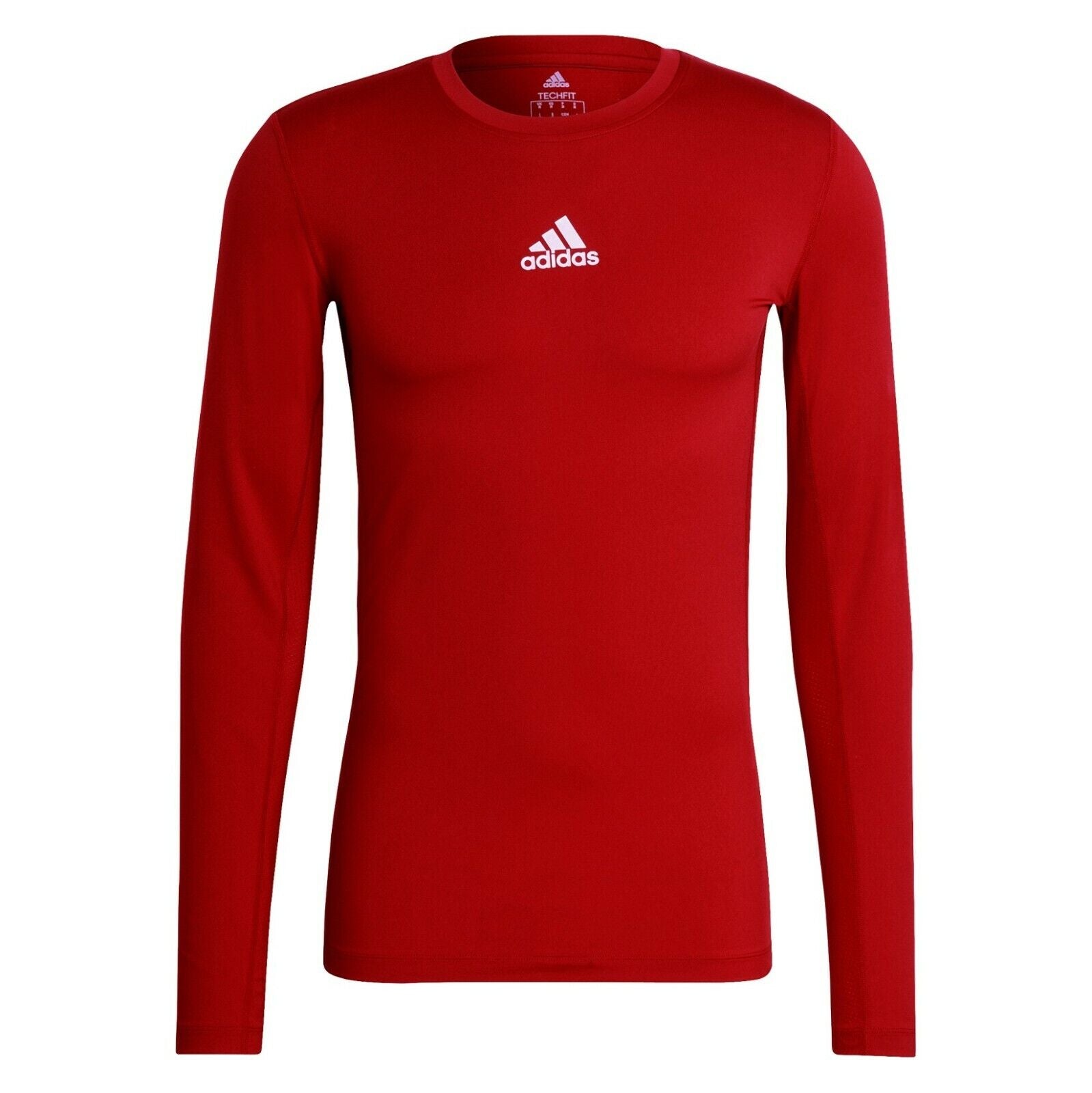 adidas Techfit Compression Top Men's Red New without Tags L - Locker Room  Direct