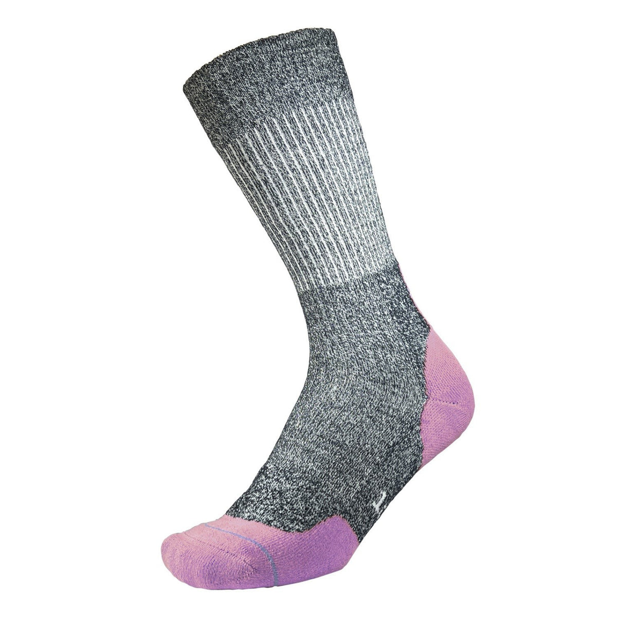 1000 Mile women's Fusion Repreve Double Layer Walking Socks Charcoal Pink