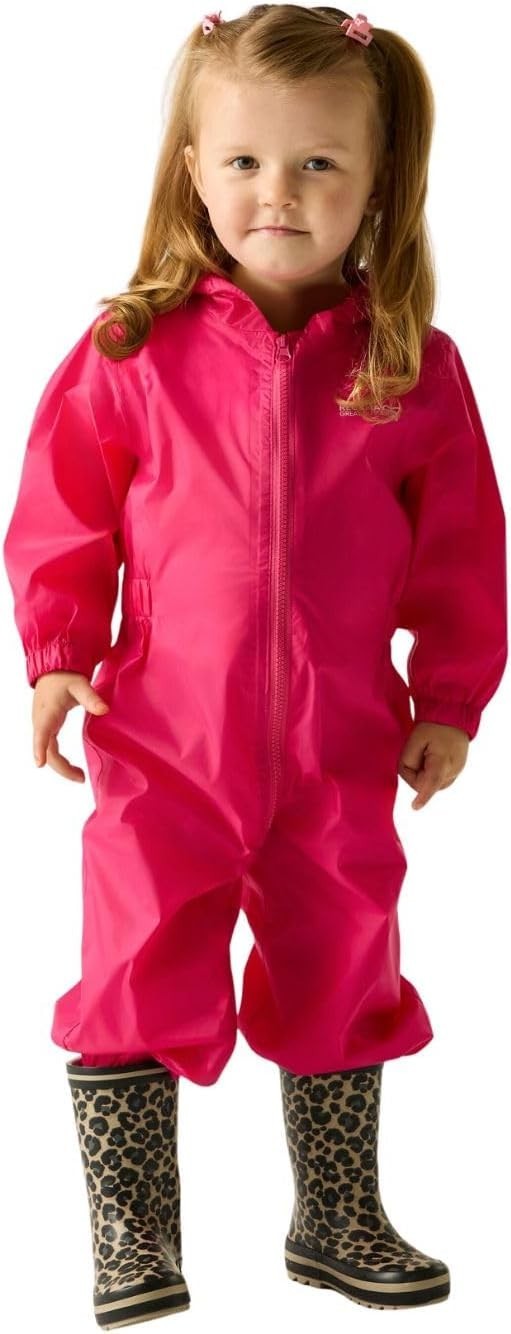 
Regatta Puddle V Kids Waterproof Suit Pink