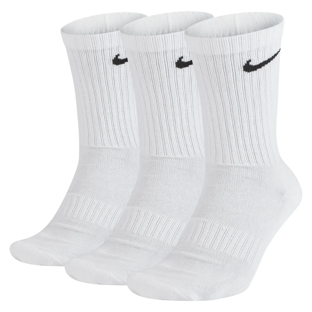 Nike Cushioned Training Crew Socks 3 Pairs White SX4508