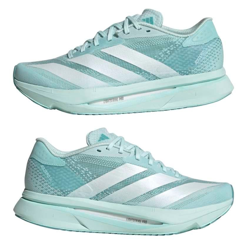 Adidas Womens Adizero SL2 Road Running Trainers Shoes Blue JQ2798
