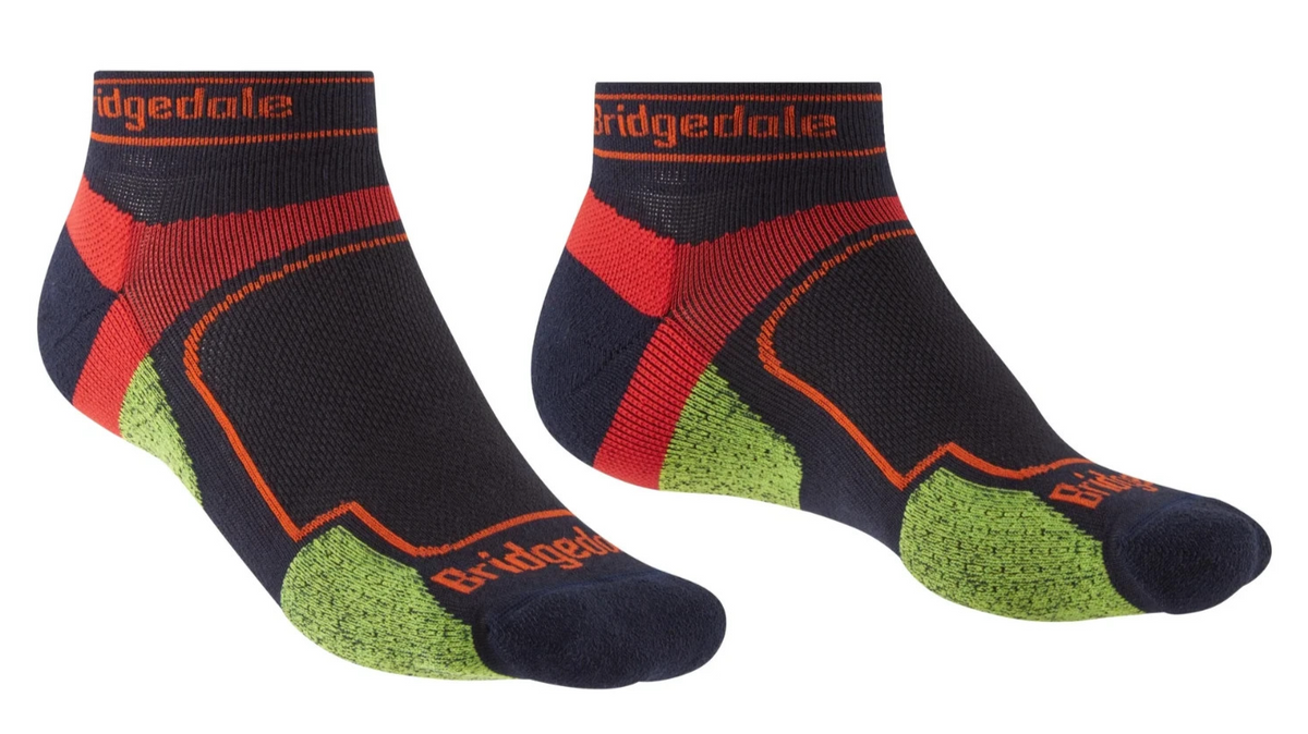 
Bridgedale Mens Trail Run Ultralight T2 Coolmax Sport Low Socks Navy