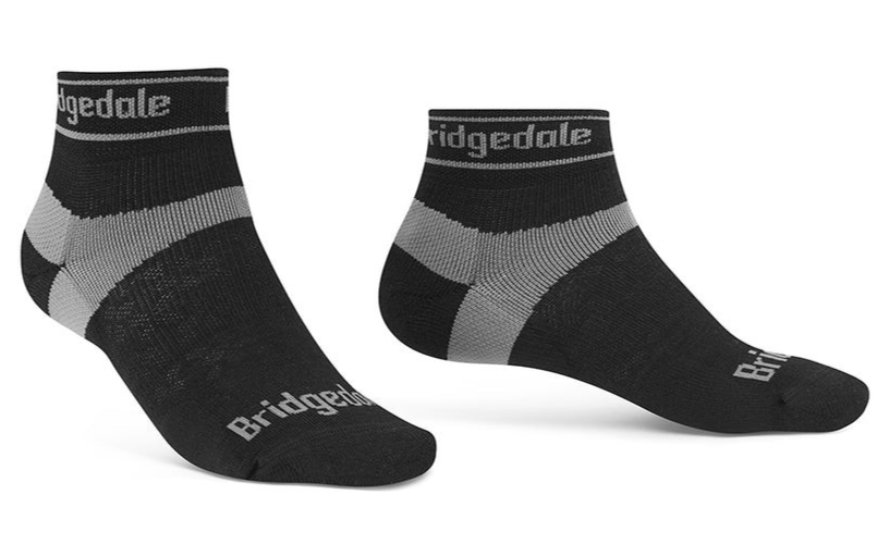 
Bridgedale Womens Trail Run Ultra Light Merino Sport Low Socks Black