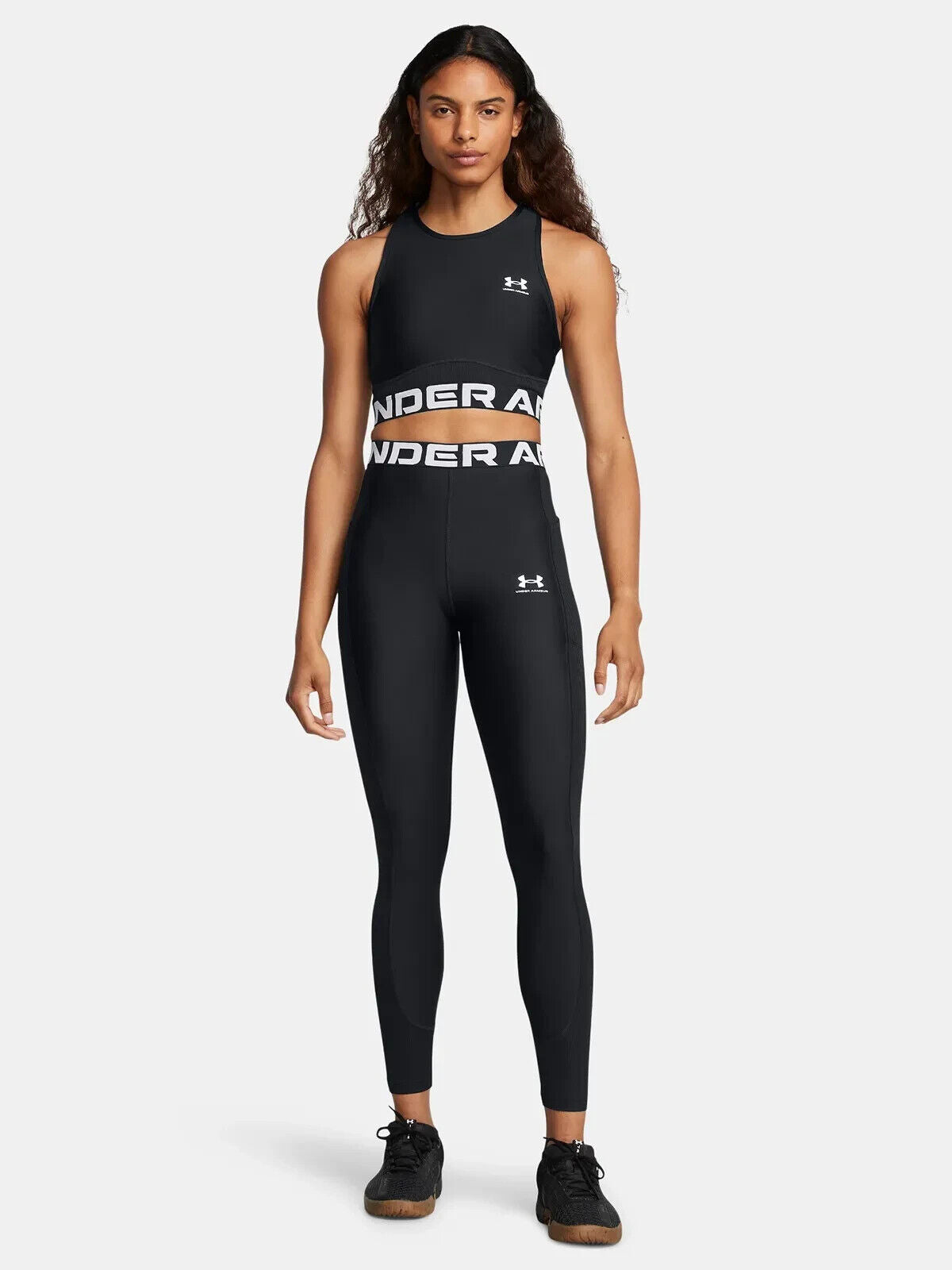 WOMENS UNDER ARMOUR HEATGEAR LEGGINGS BLACK 1388693