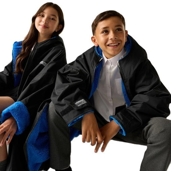 
Regatta Junior Kids Waterproof Fleece Lined Robe Black