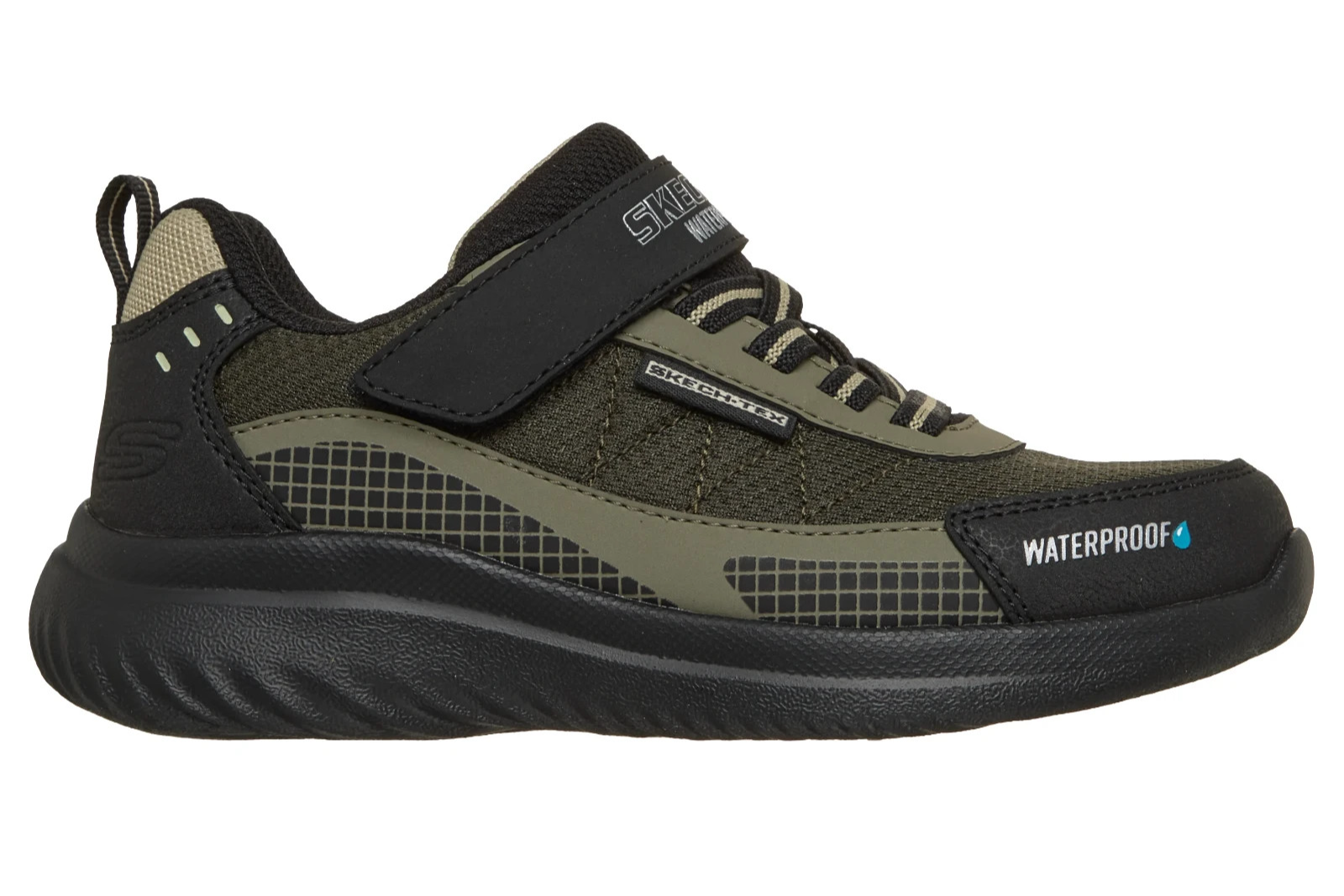 SKECHERS JUNIOR BOUNDER 2.0 AQUA PACE TRAINERS WATERPROOF SHOES 406341L