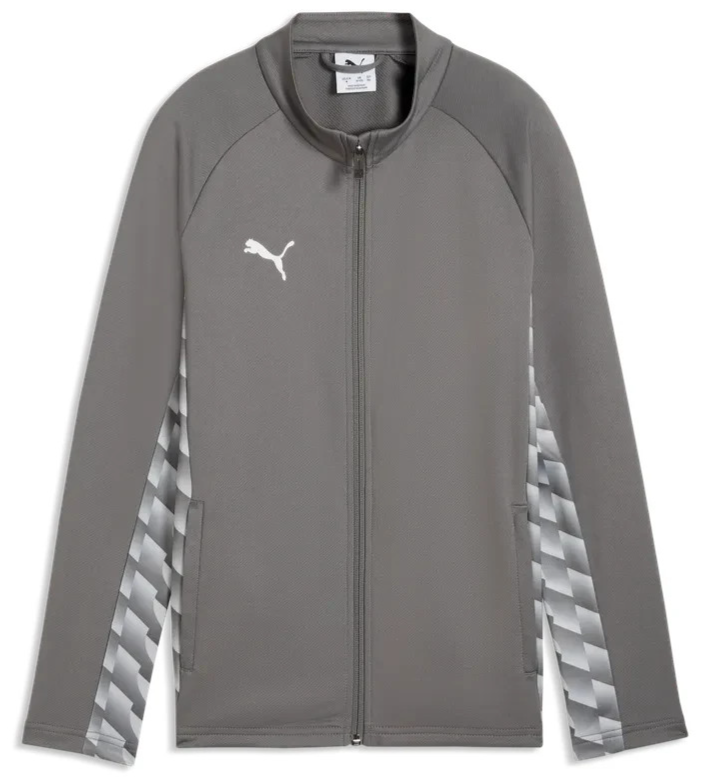 Puma Junior TeamLIGA 26 Training Jacket Full Zip Tracksuit Top Grey 659729