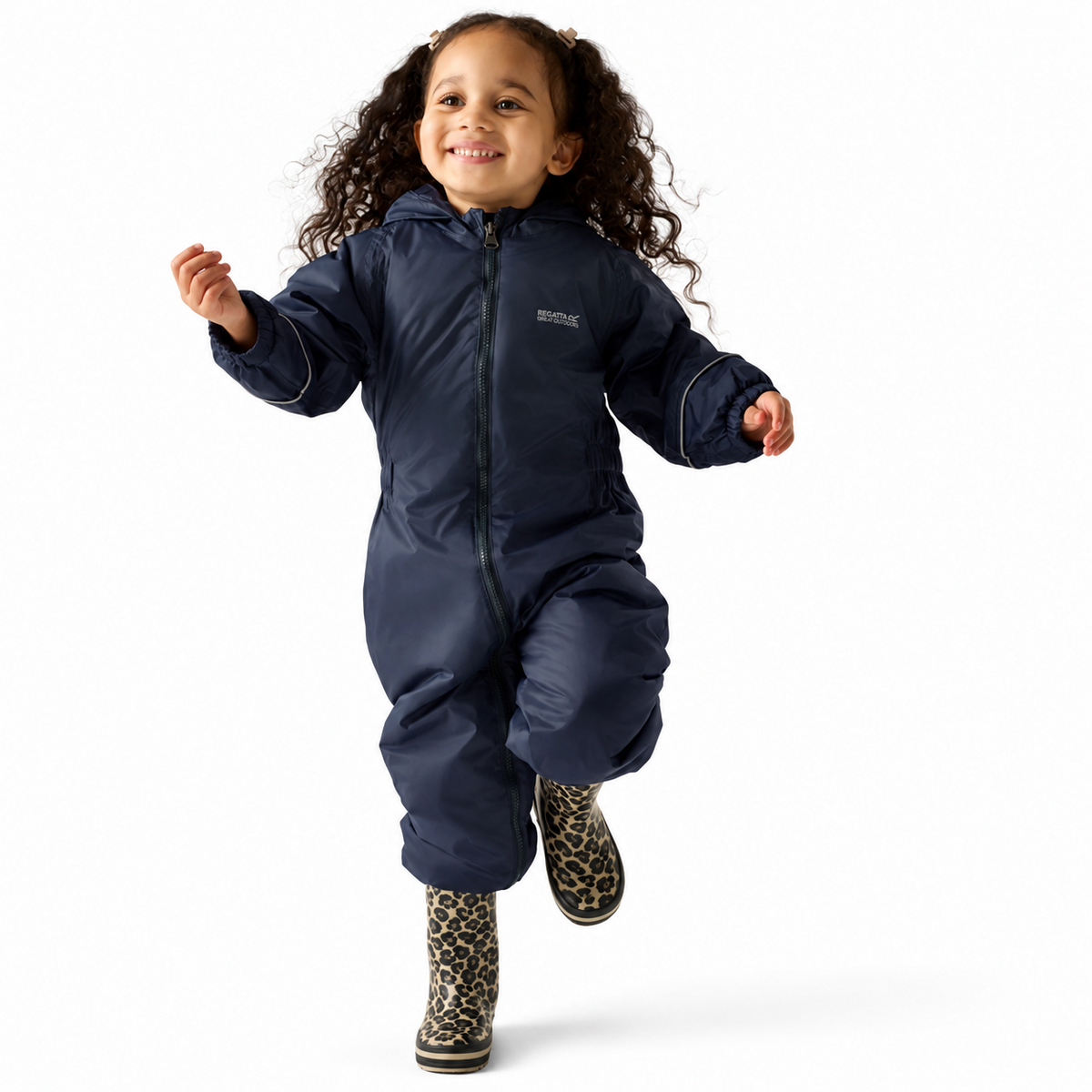 
Regatta Kids Splosh Fleece Lined Puddle Paddle Puddle Suit All in One Waterproof