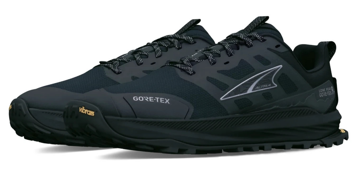 ALTRA Mens Lone Peak 9+ GTX Trail Running Trainers Hiking Shoes Black