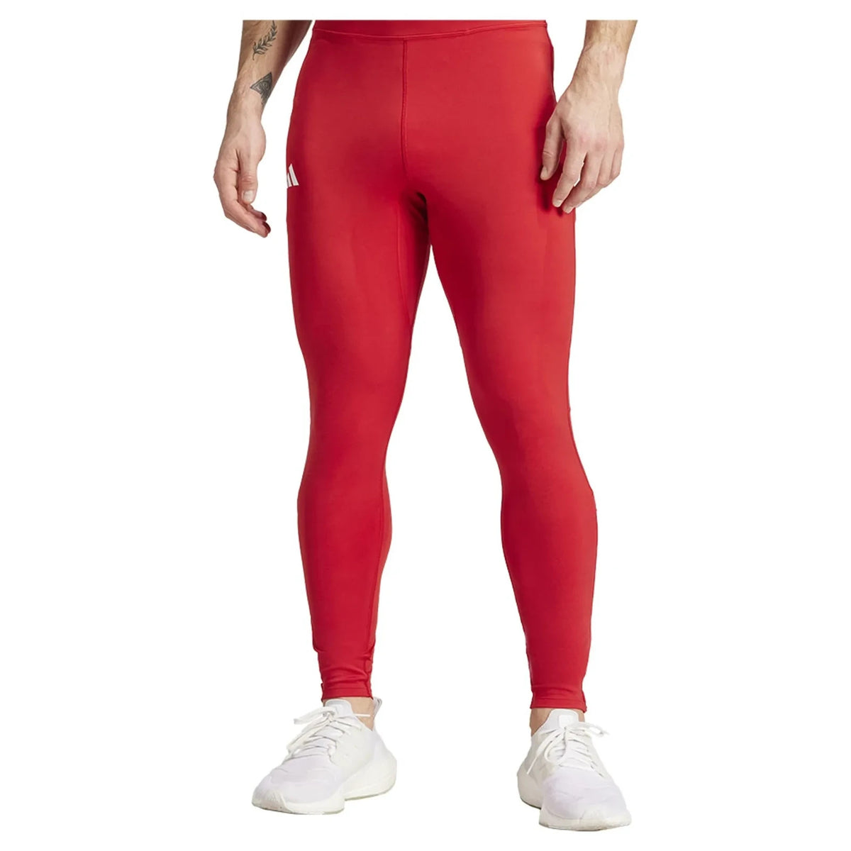 
Adidas Mens Adizero Running Tights Leggings Bottoms Red IT1826