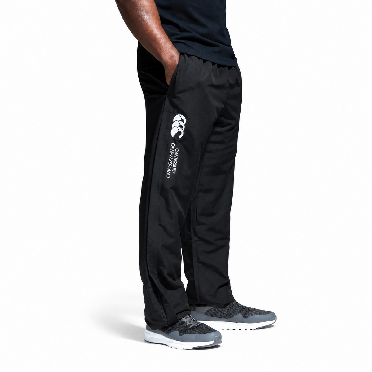 
Canterbury Mens Open Hem Stadium Pant Tracksuit Bottoms Black