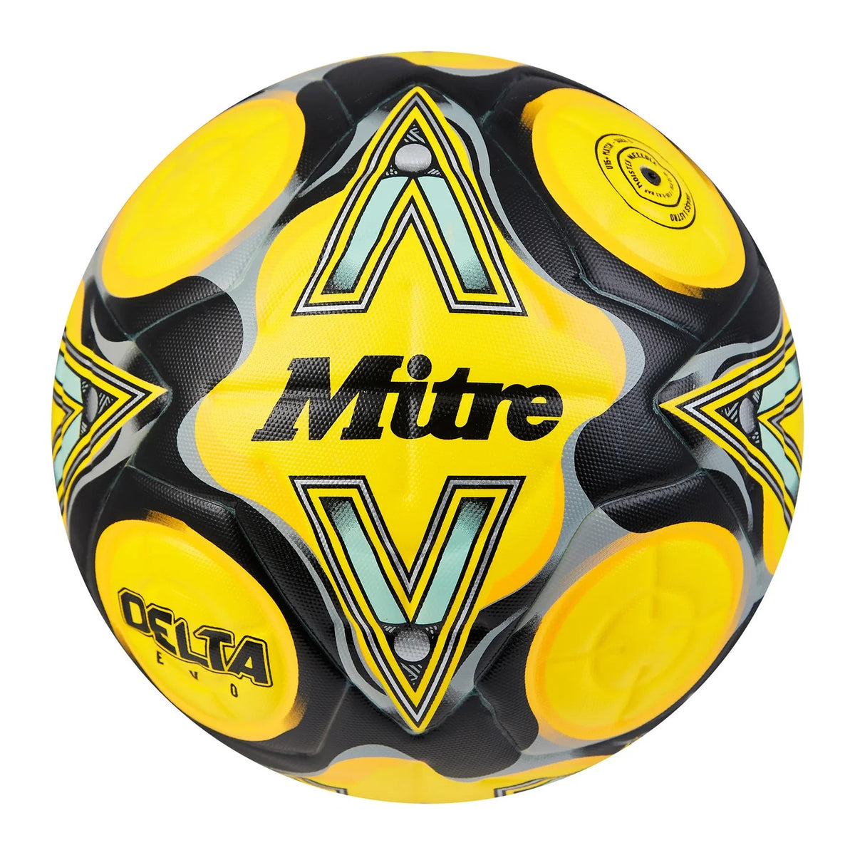 
Mitre Ultimatch Evo Football Match Ball Yellow Sizes 4-5