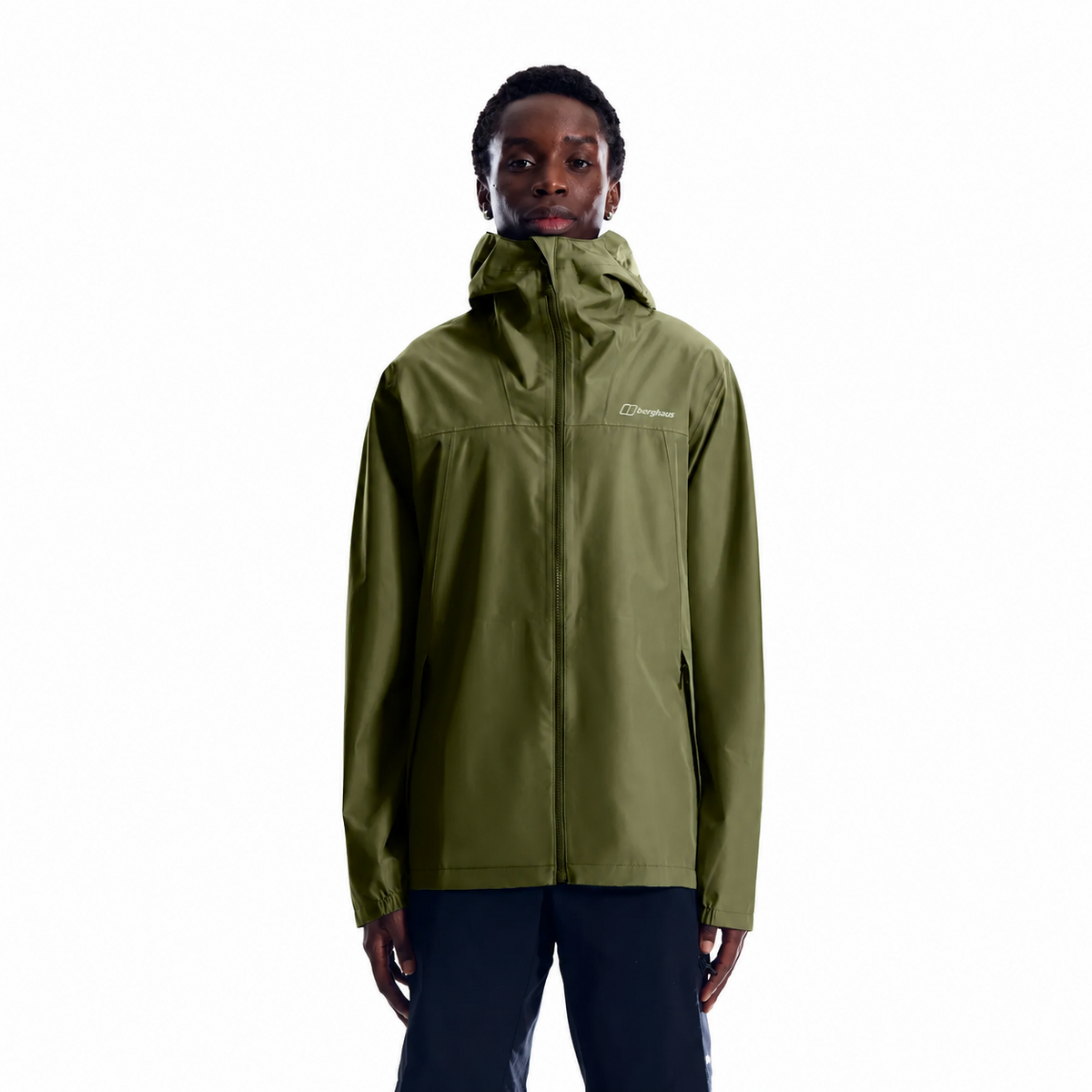 
Berghaus Mens Deluge Pro 3.0 Rain Jacket Waterproof Coat Green