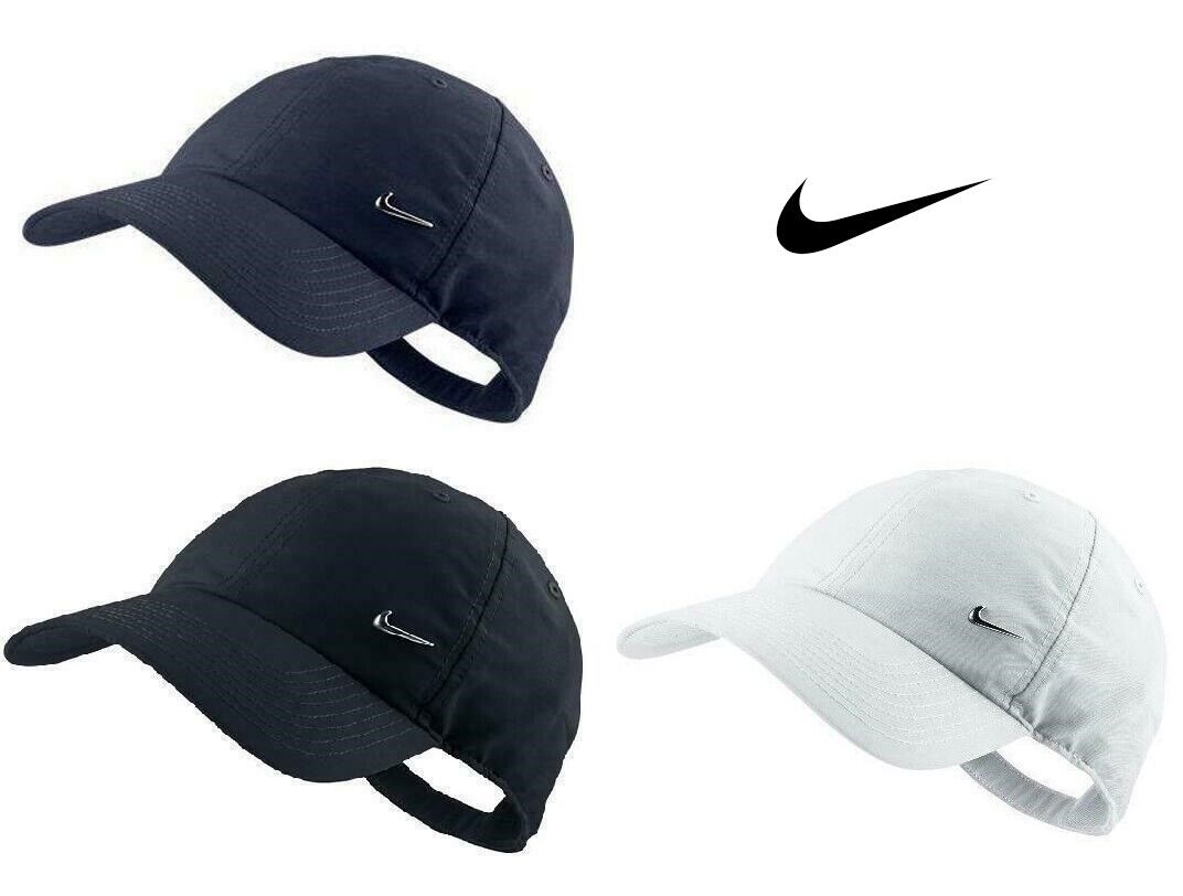 Nike Boys Girls Cap Kids Juniors Metal Swoosh Adjustable Hat Baseball Sports